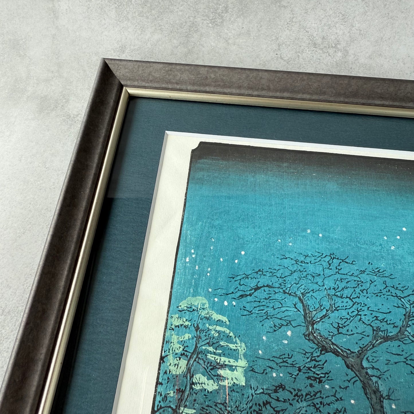 Framed Japanese Ukiyo-e Wall Art – Hiroshige “Fox Fires at Oji” by Liu Changqing | UV Acrylic Frame | Edo Period Reproduction