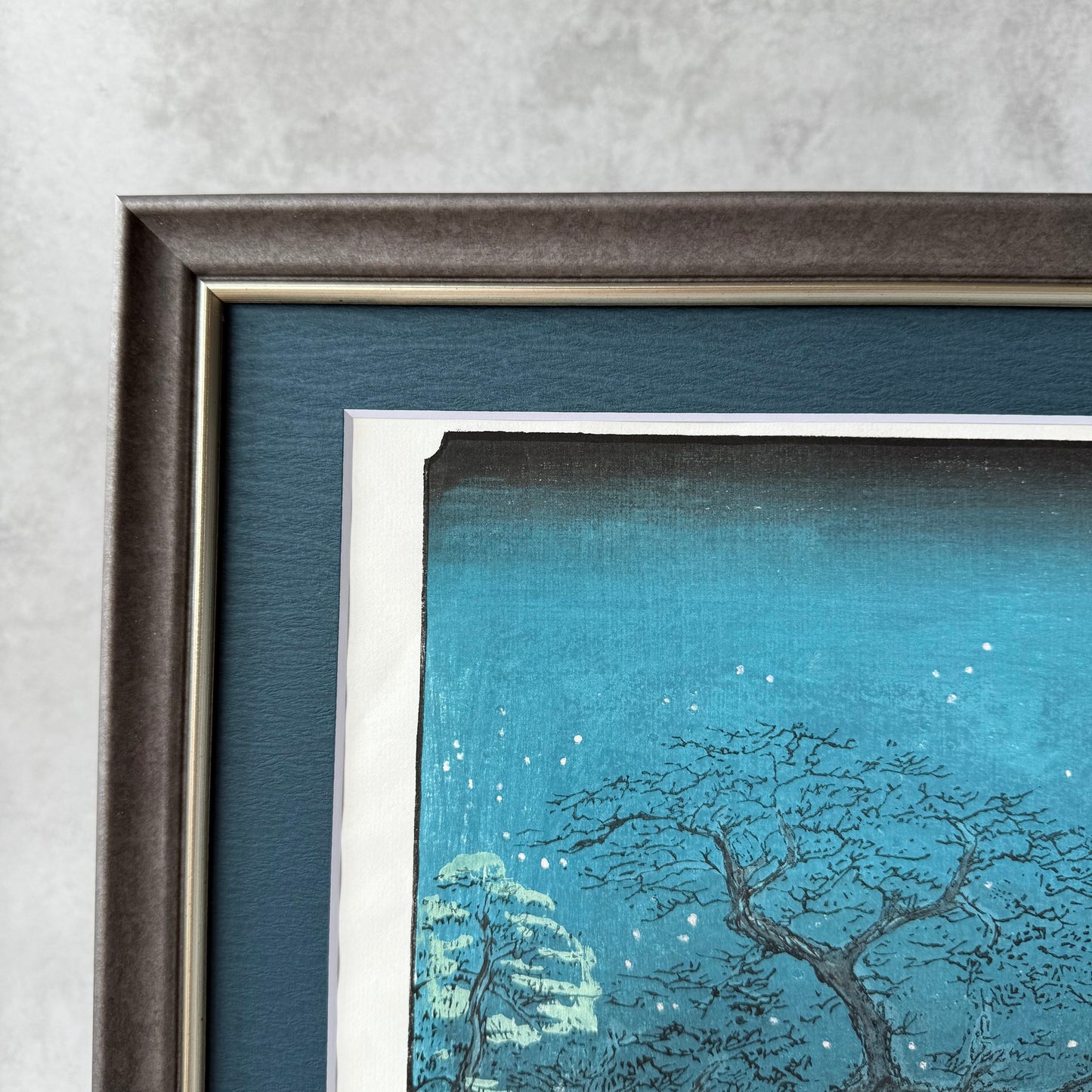 Framed Japanese Ukiyo-e Wall Art – Hiroshige “Fox Fires at Oji” by Liu Changqing | UV Acrylic Frame | Edo Period Reproduction
