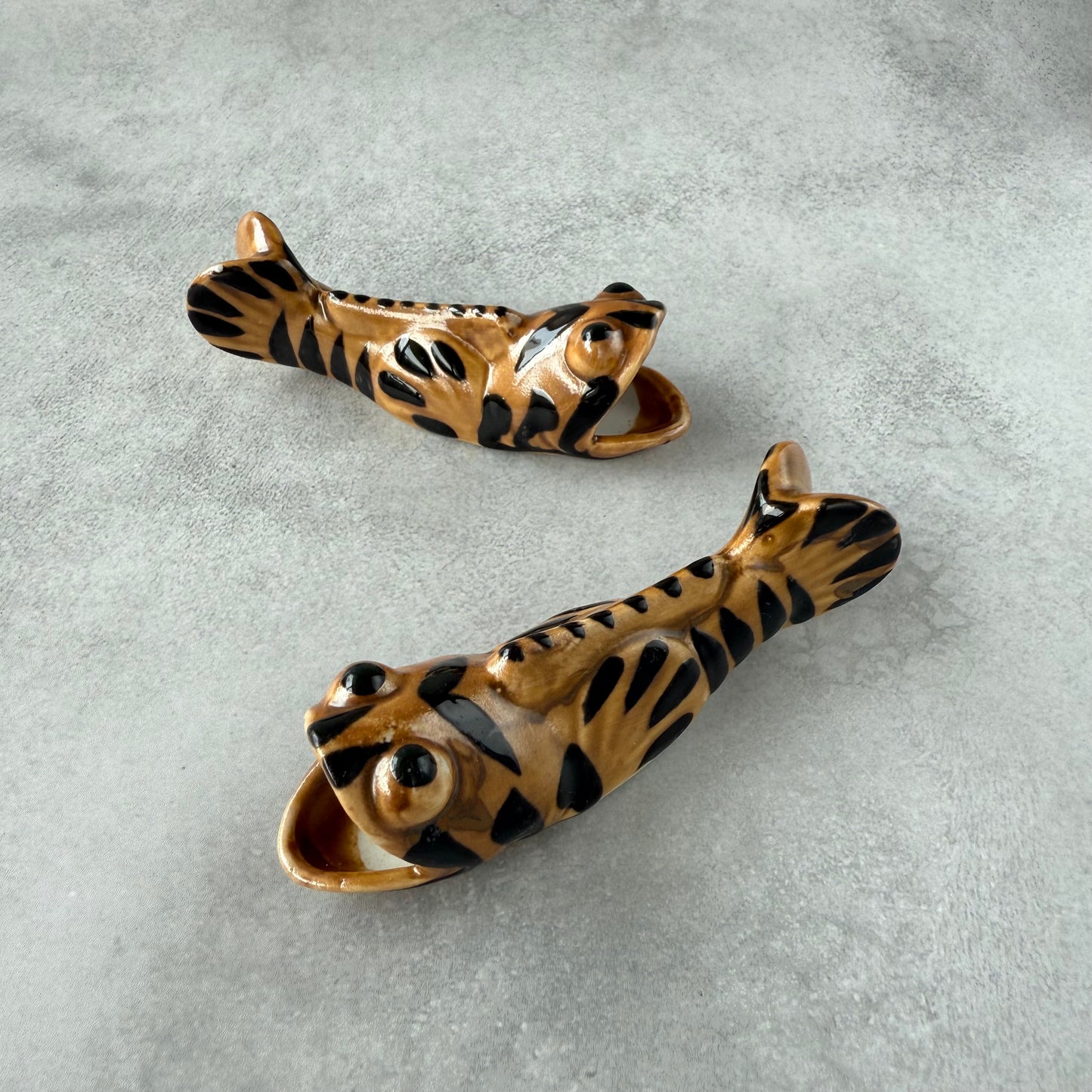 Mudskipper Chopstick Rests – Nabeshima Ware | From a Kiln Visited by Japan’s Imperial Family