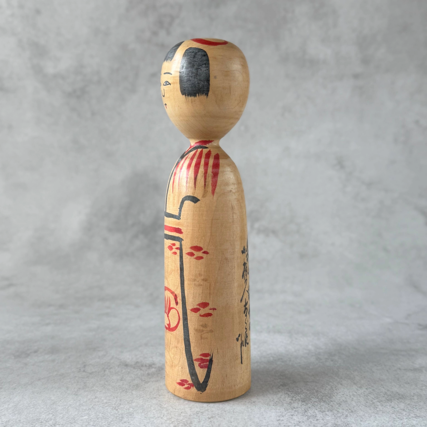 Traditional Kokeshi by Kyutaro Ogura 1970s — Living National Treasure | Kijiyama Style | 18.5cm (7.3")