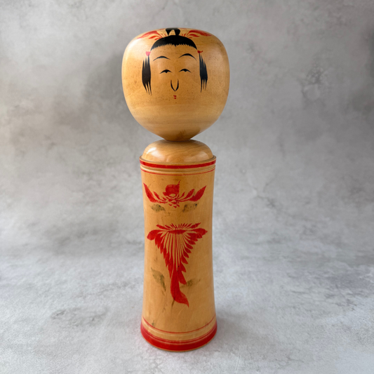 Vintage Shoji Sakurai Naruko Kokeshi Doll hand-painted wood