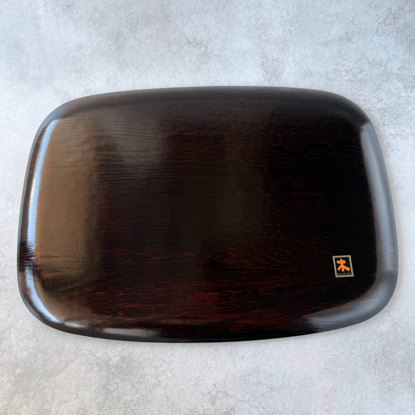 Vintage 1970s Japanese Lacquerware Tray by Shoji Tsuji | Kagawa Lacquer | Keyaki Wood with Makie & Raden | Clematis Flower Design | Tea Ceremony
