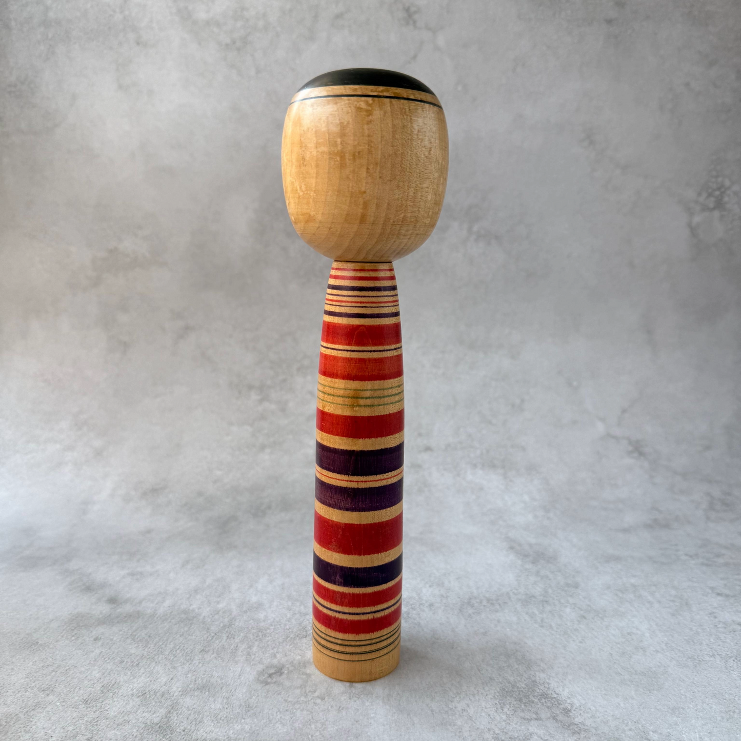 Traditional Kokeshi Doll by Toshiaki Sato – Tsuchiyu Style (25cm / 224g, 1960s Boom Period)