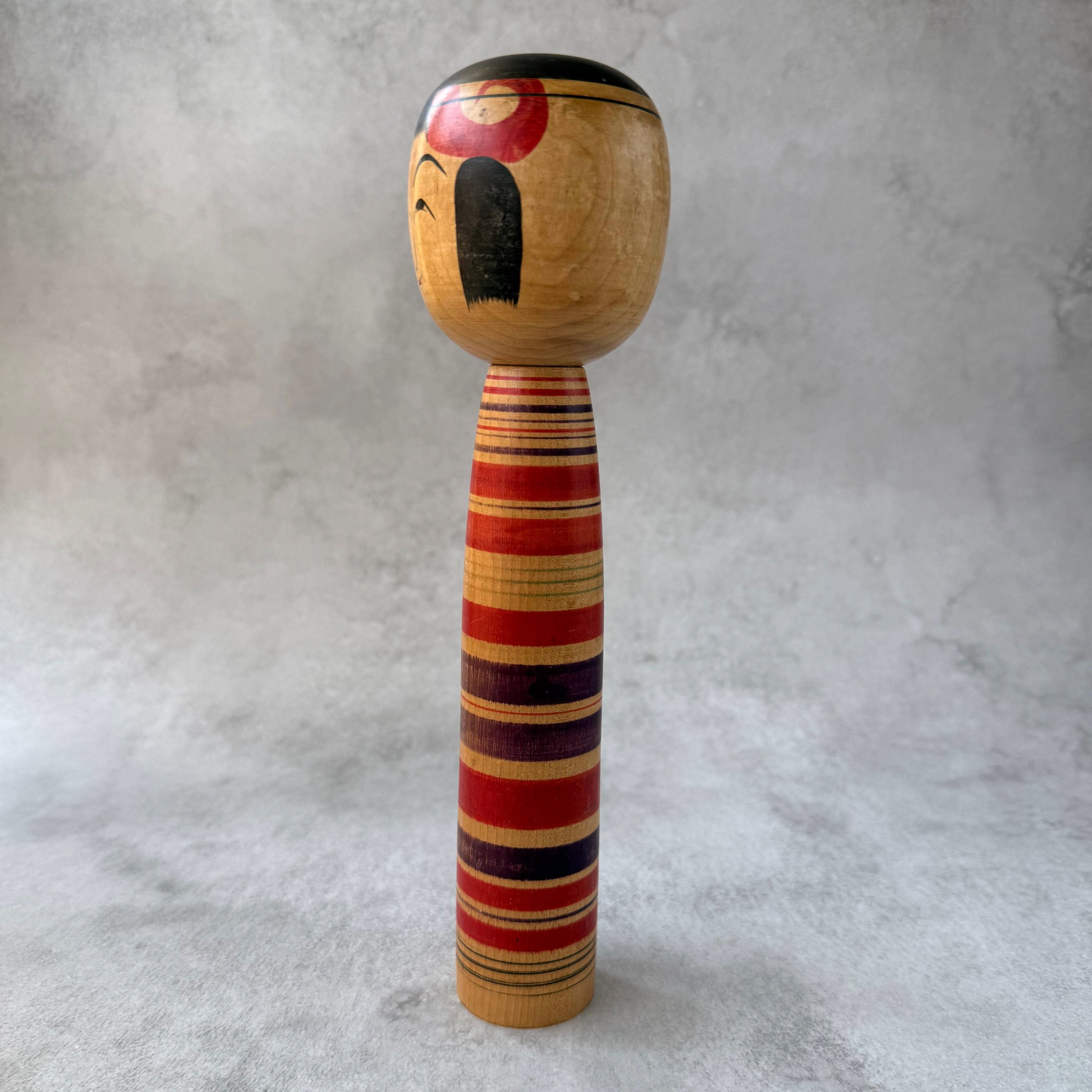 Traditional Kokeshi Doll by Toshiaki Sato – Tsuchiyu Style (25cm / 224g, 1960s Boom Period)