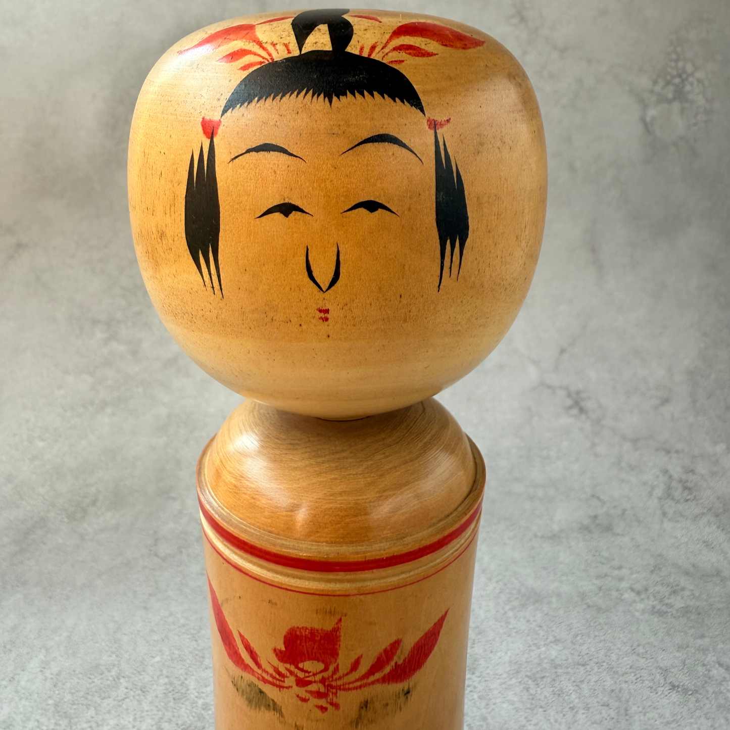 Vintage Shoji Sakurai Naruko Kokeshi Doll hand-painted wood