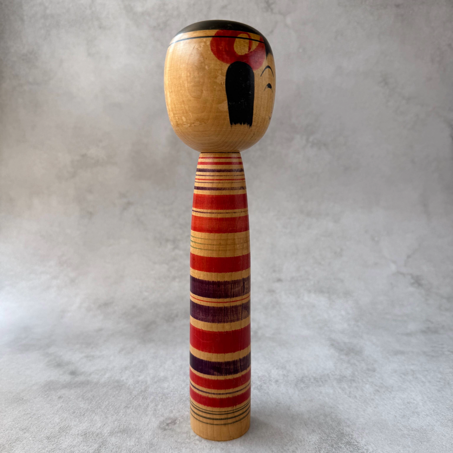 Traditional Kokeshi Doll by Toshiaki Sato – Tsuchiyu Style (25cm / 224g, 1960s Boom Period)