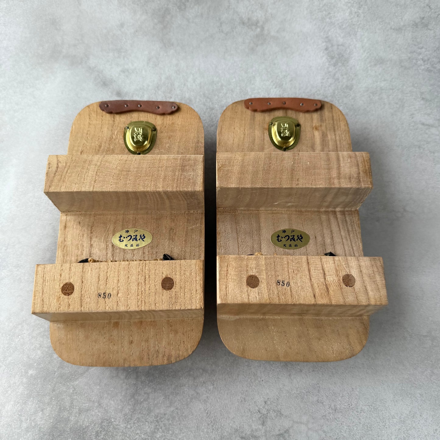 Vintage Japanese Men's Geta Sandals | 1960s Mutsumiya Kobe | Unused Custom-Made